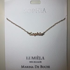 Gold Plated ‘SOPHIA’ Name Necklace